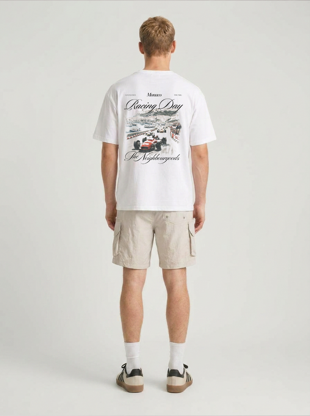 Monaco Racing Day Heavy Oversize T-Shirt White