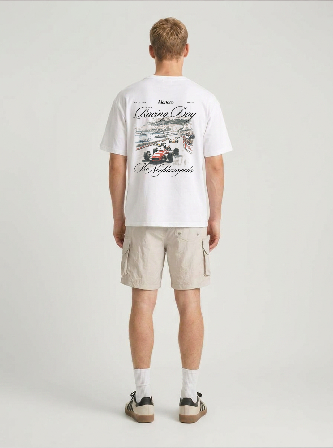 Monaco Racing Day Heavy Oversize T-Shirt White