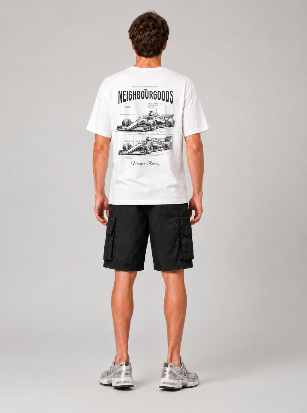 Monaco Racing Heavy Oversize T-Shirt White