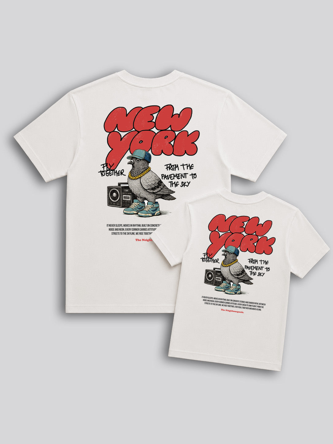 New York Pigeon Mini-Me T-Shirt-Bundle