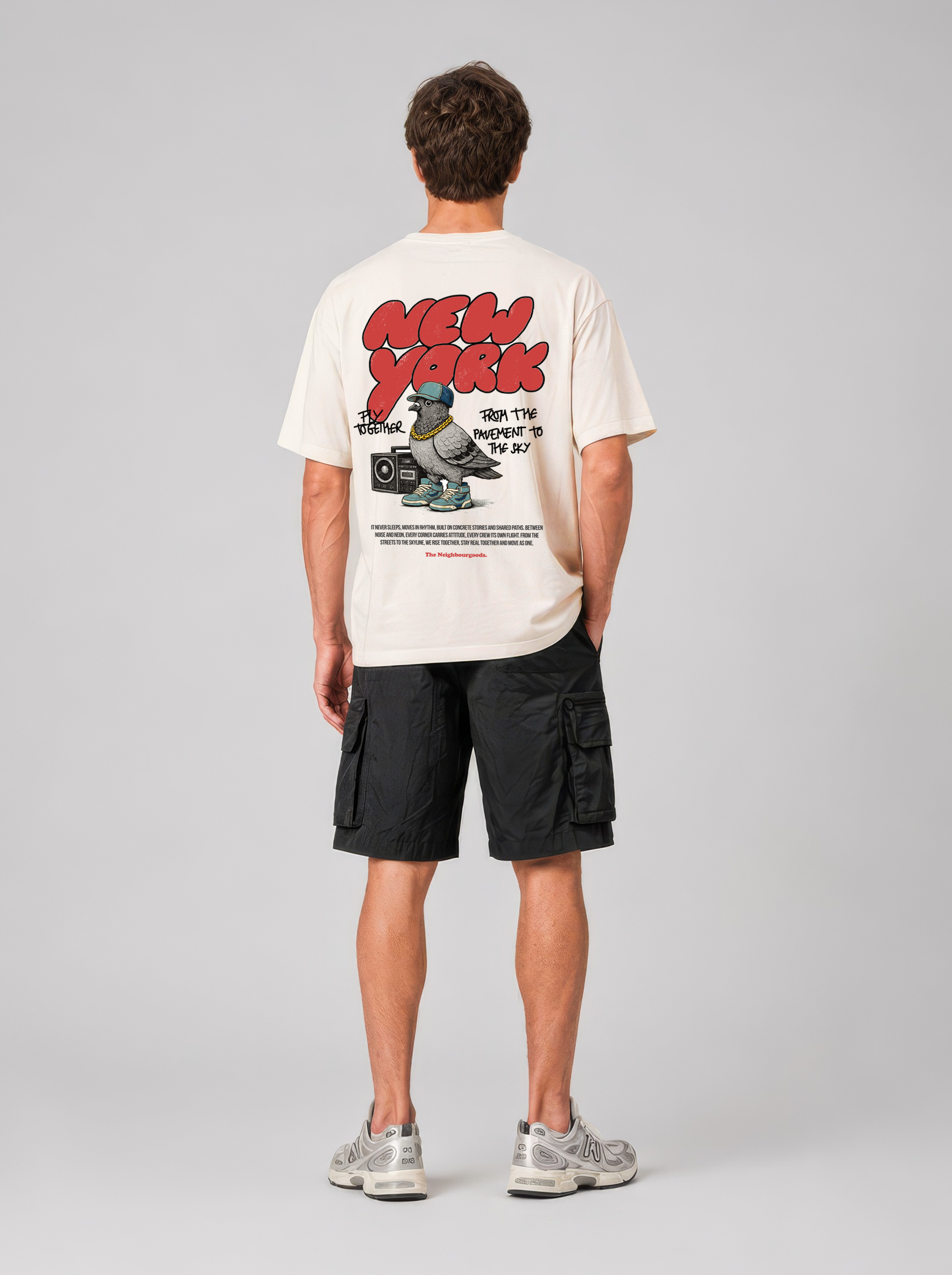 New York Pigeon Oversize T-Shirt