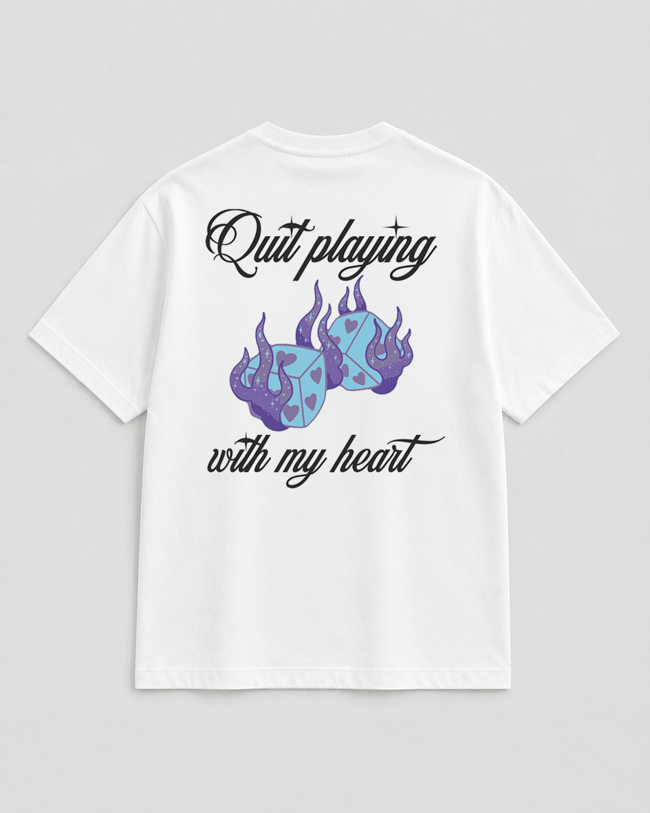 Quit playing games T-Shirt white