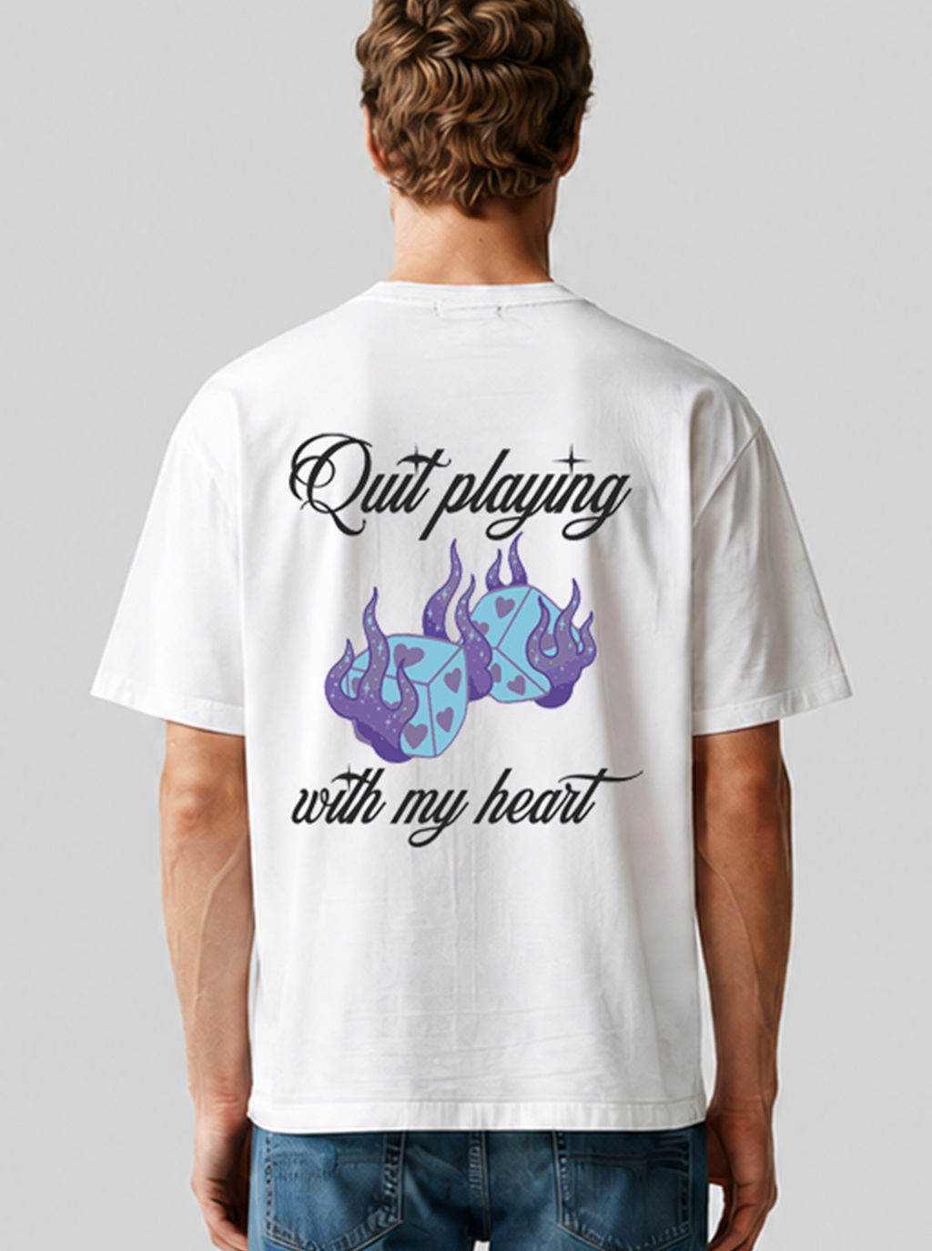 Quit playing games T-Shirt white