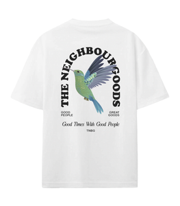 TNBG. RISING BIRD TEE WHITE