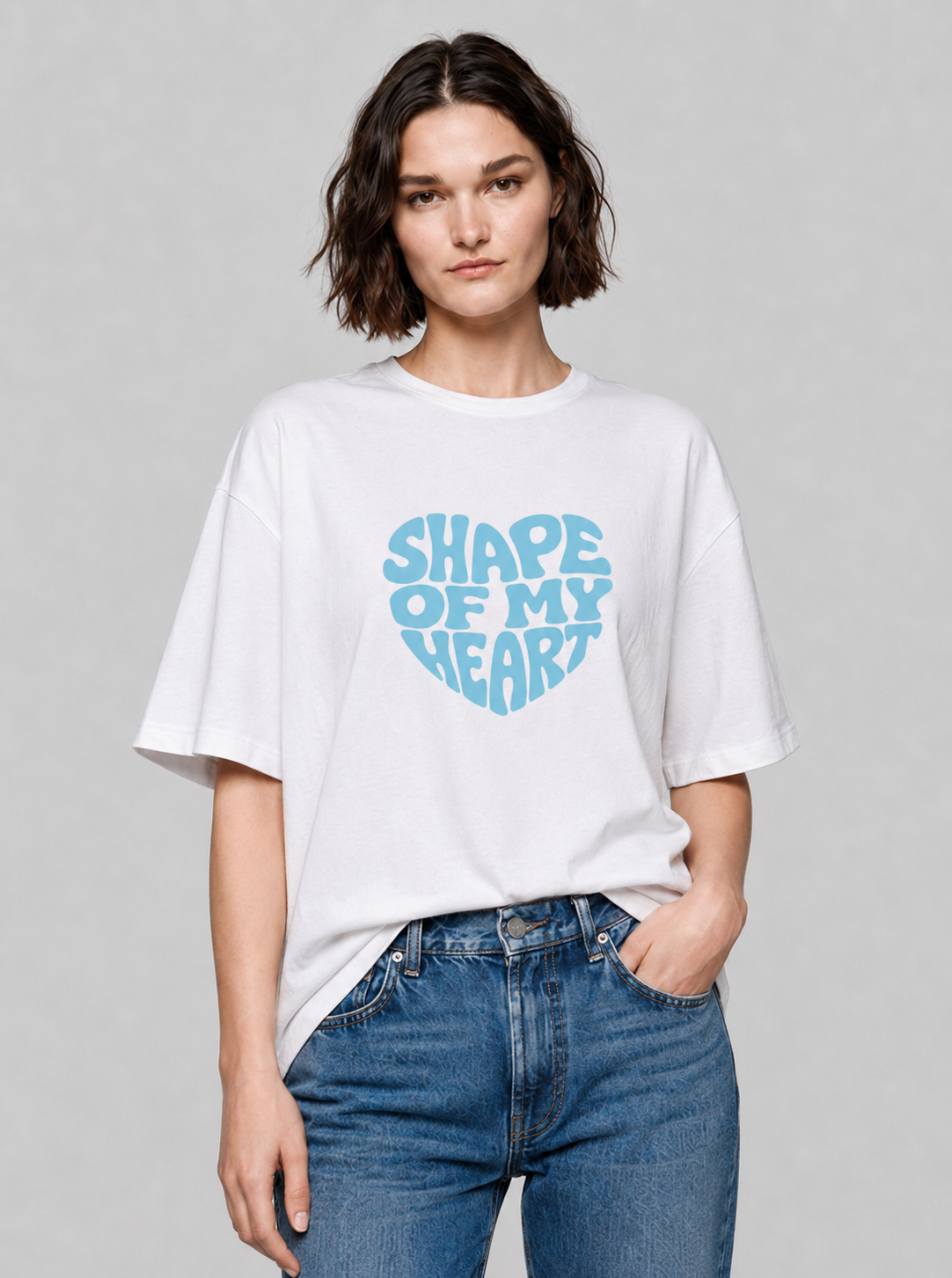 Shape of my heart T-Shirt white