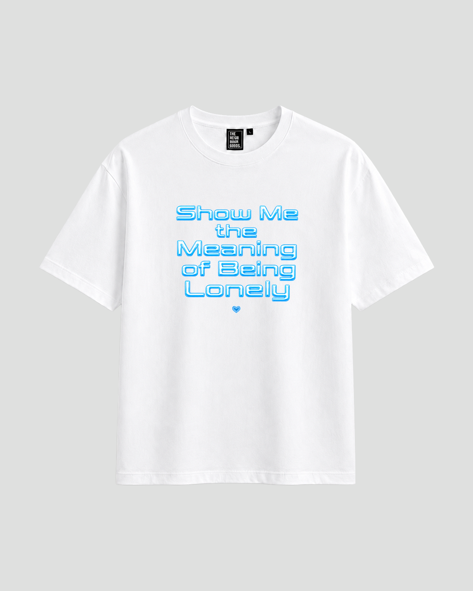 Show me the meaning blue T-Shirt white