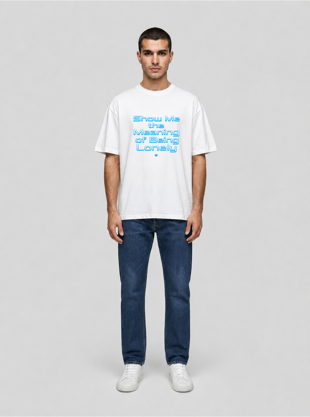 Show me the meaning blue T-Shirt white