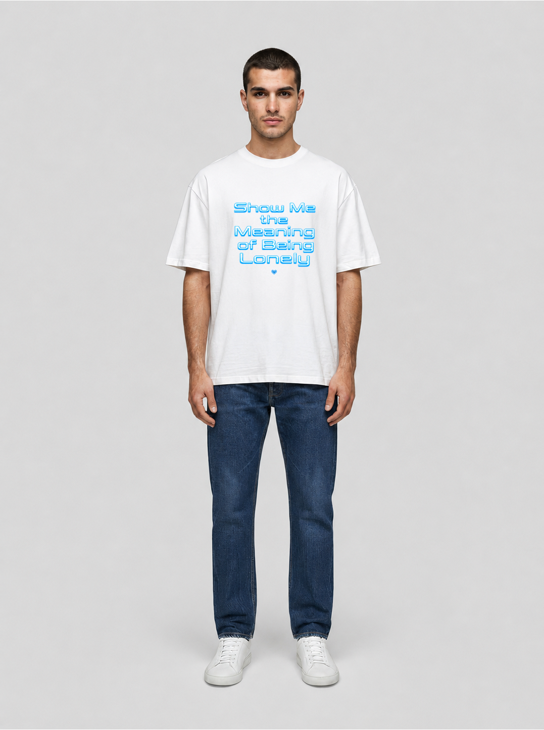Show me the meaning blue T-Shirt white