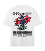Lade das Bild in den Galerie-Viewer, TNBG. SKETCHED FLOWERS TEE WHITE

