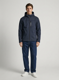 TNBG. Logo Softshell-Jacke Hooded Navy