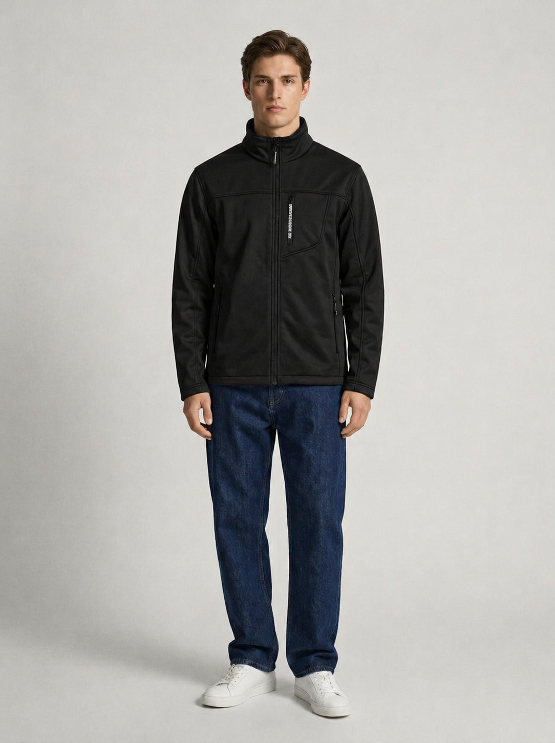 TNBG. Logo Softshell-Jacke Black