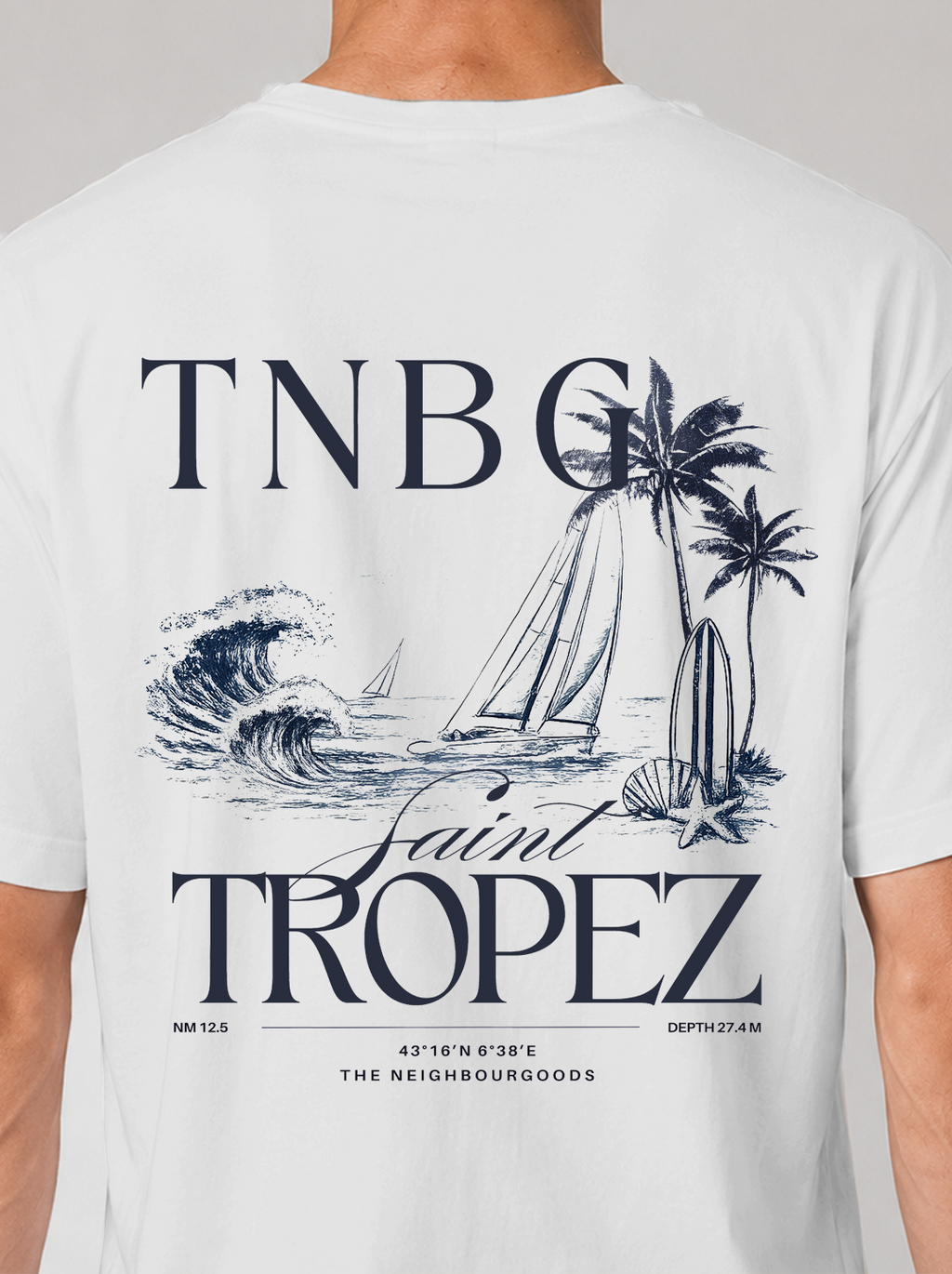 St. Tropez Heavy Oversize T-Shirt White