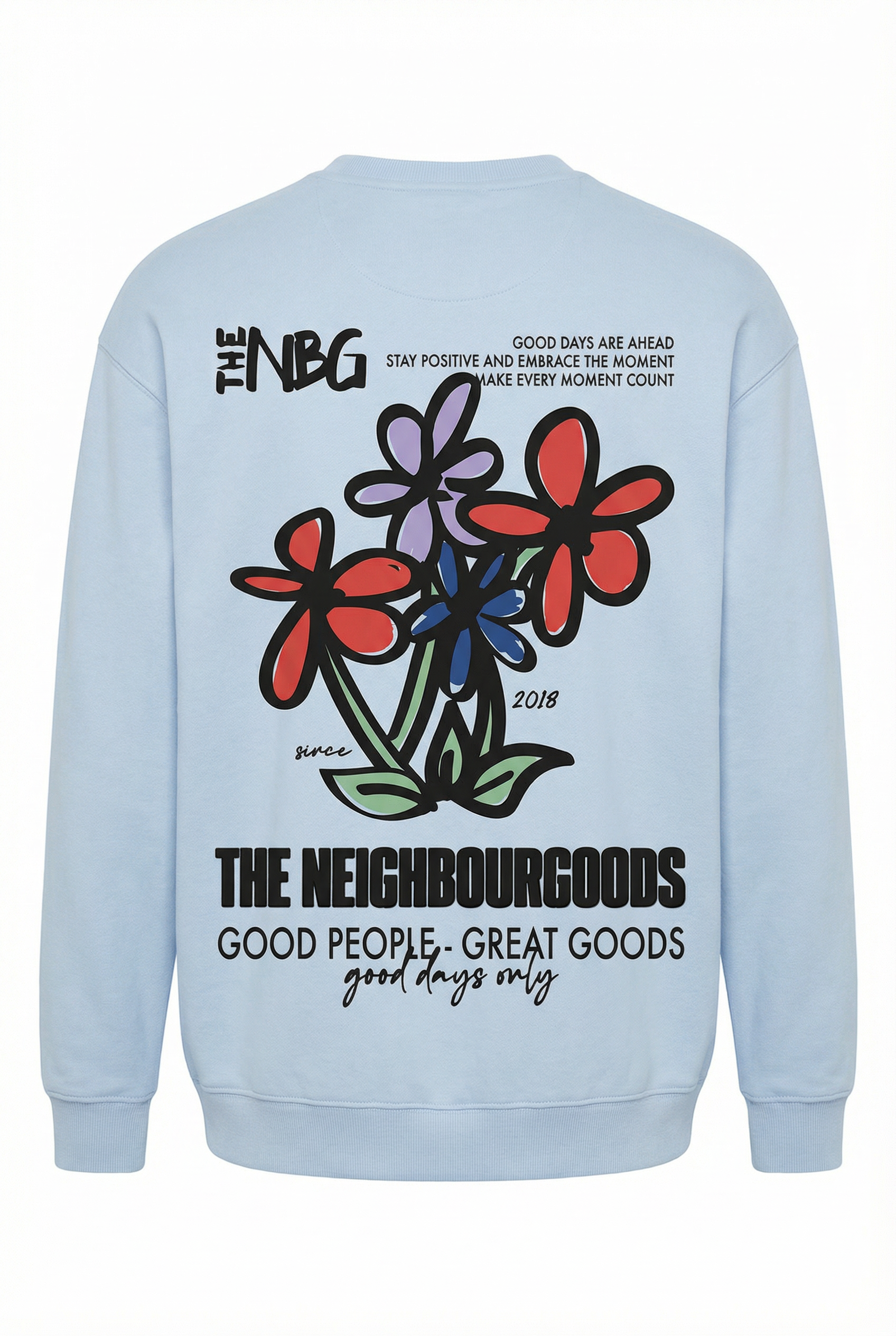 TNBG. Sketched Flower CREWNECK