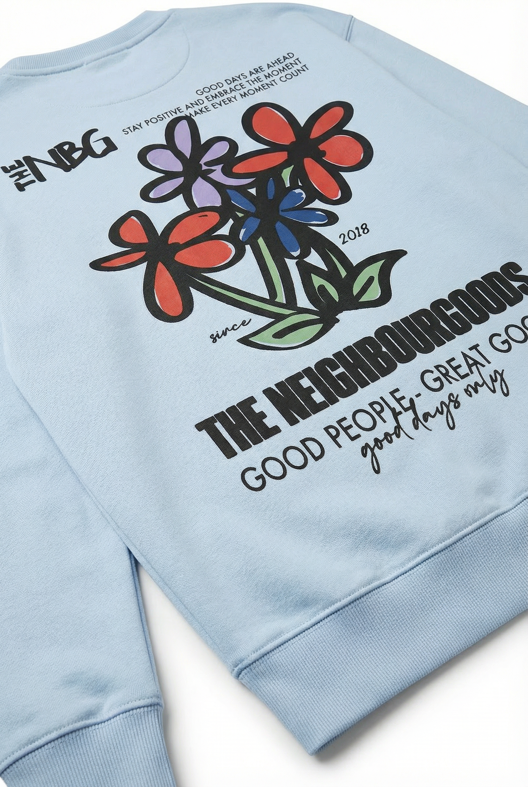 TNBG. Sketched Flower CREWNECK