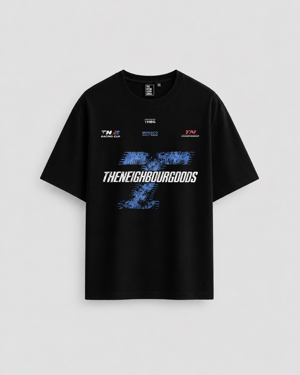Racing Heavy Oversize T-Shirt Black