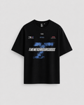 Racing Heavy Oversize T-Shirt Black