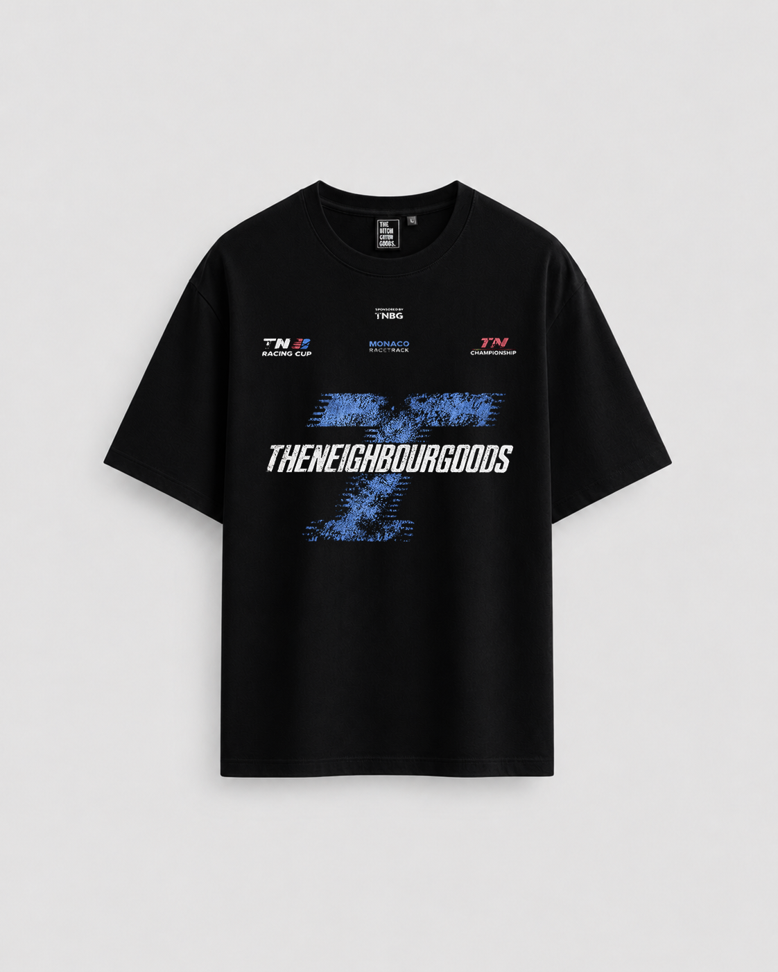 Racing Heavy Oversize T-Shirt Black