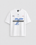 Racing Heavy Oversize T-Shirt White