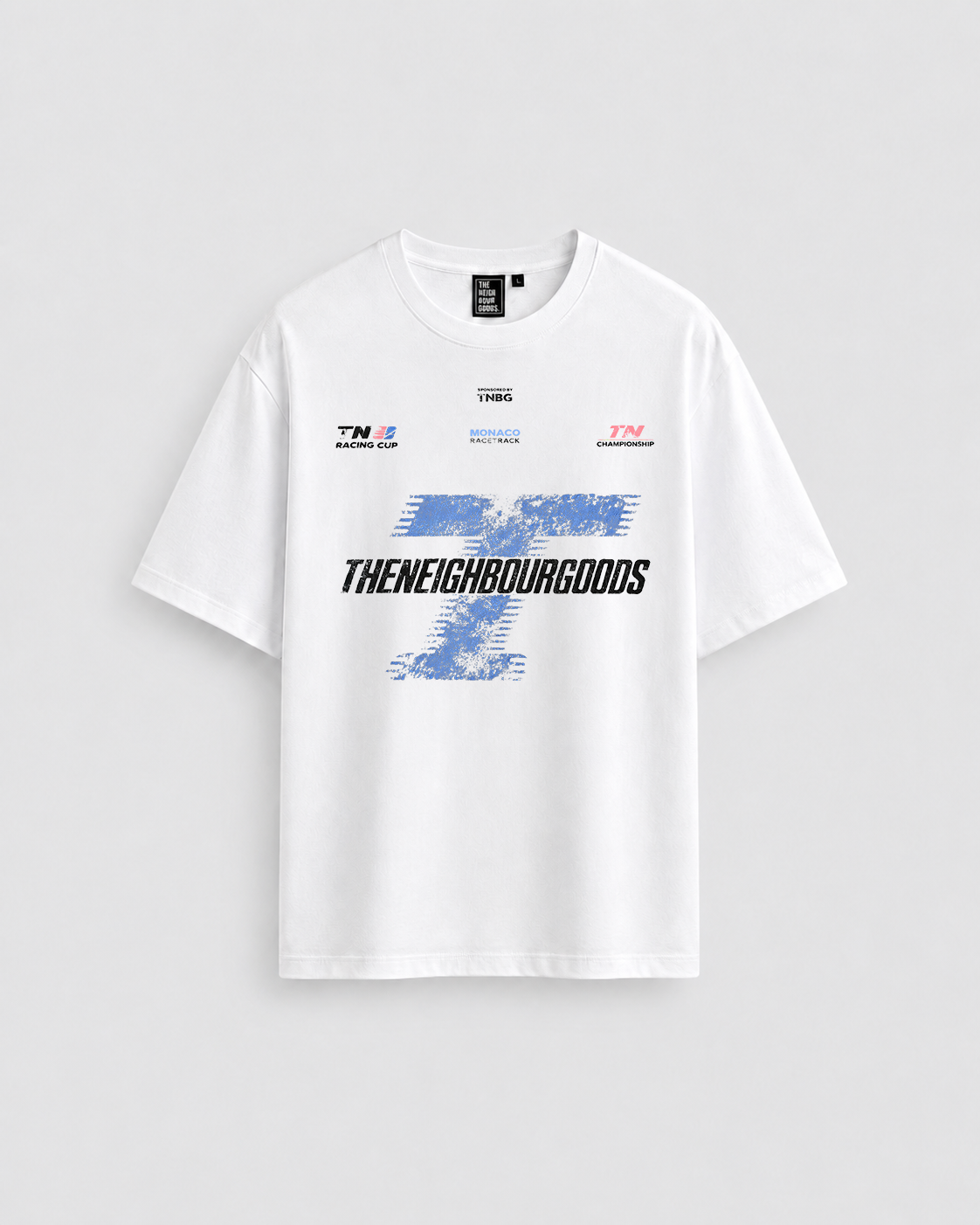 Racing Heavy Oversize T-Shirt White