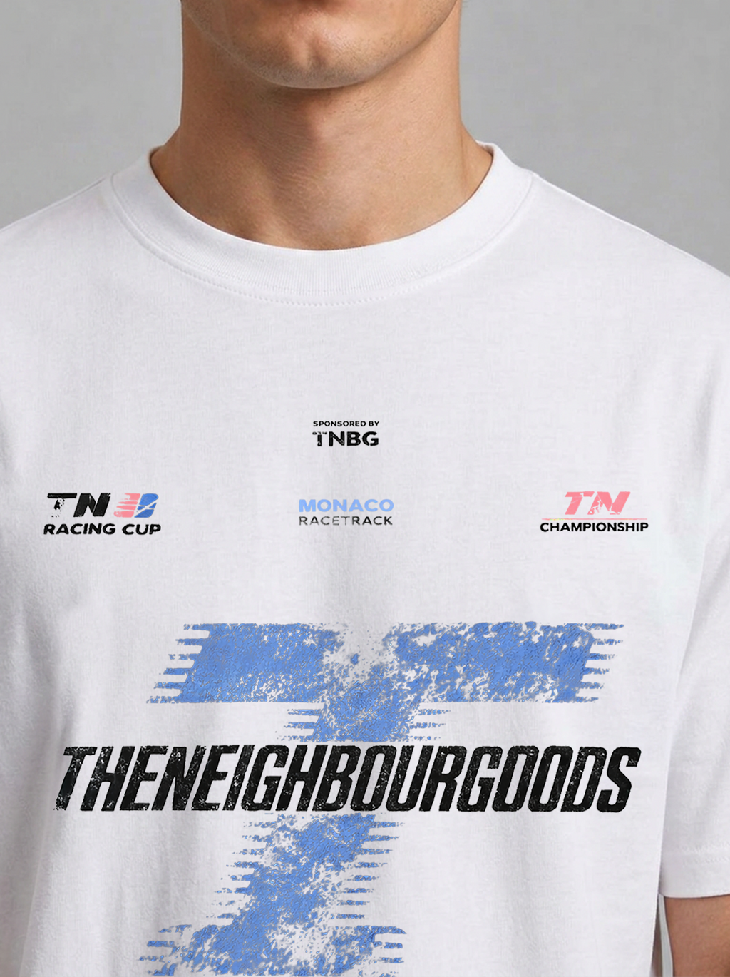 Racing Heavy Oversize T-Shirt White