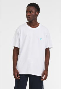 T-SHIRT WEISS MIT SCHMETTERLING STICKEREI