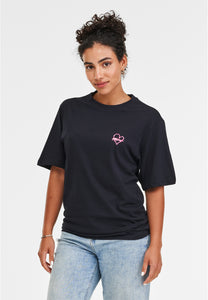 T-SHIRT NAVY MIT MIAMI STICKEREI