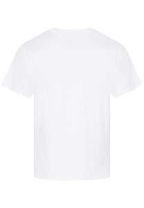 T-SHIRT WEISS MIT HERZ STICKEREI