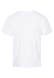 T-SHIRT WEISS MIT HOTDOG STICKEREI