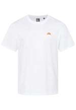 Lade das Bild in den Galerie-Viewer, T-SHIRT WEISS MIT REGENBOGEN STICKEREI
