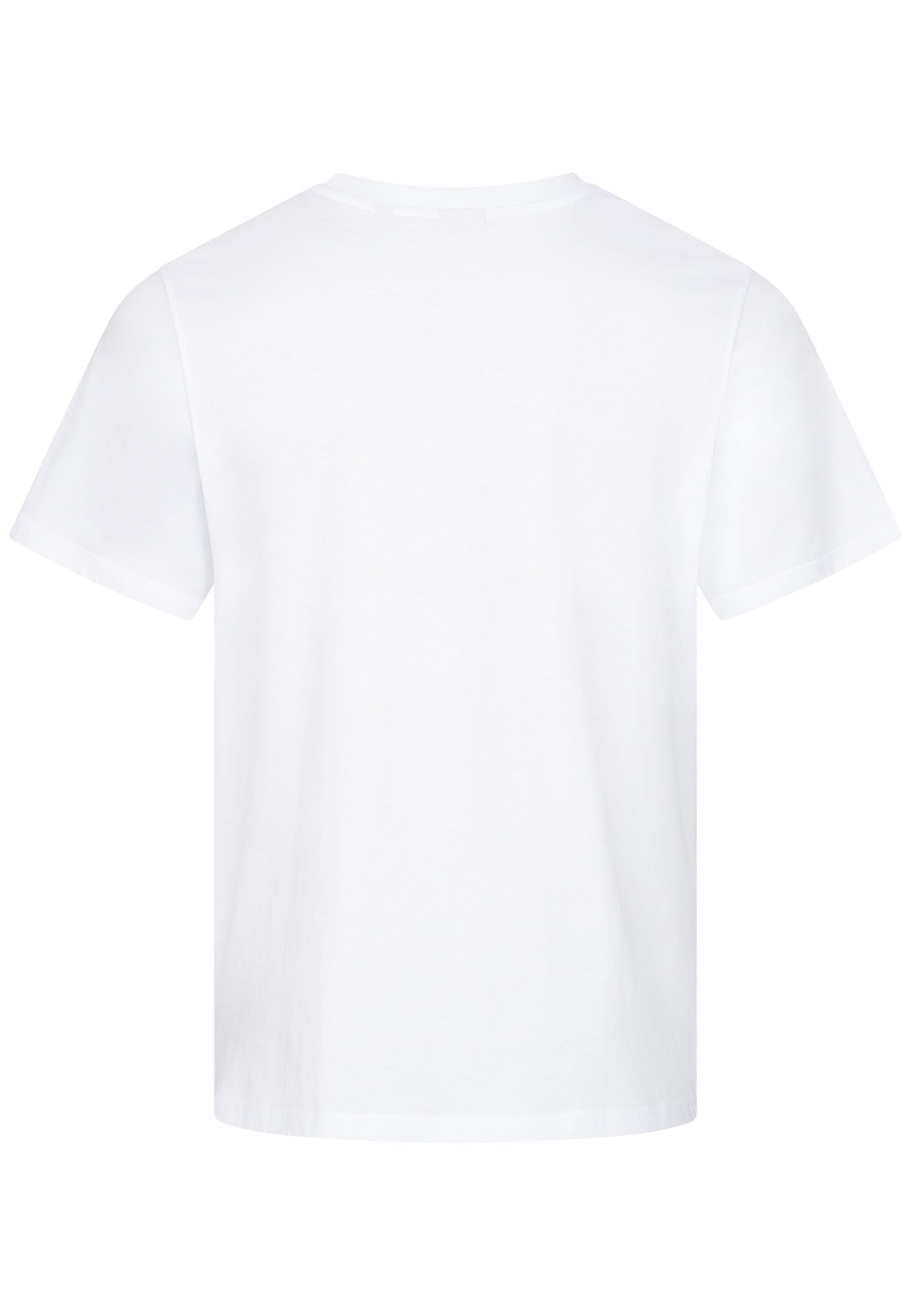 T-SHIRT WEISS MIT REGENBOGEN STICKEREI