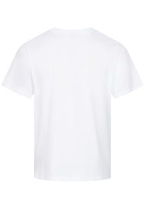 T-SHIRT WEISS MIT REGENBOGEN STICKEREI