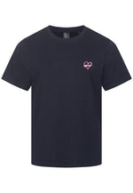 Lade das Bild in den Galerie-Viewer, T-SHIRT NAVY MIT MIAMI STICKEREI
