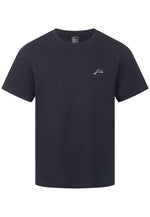 Lade das Bild in den Galerie-Viewer, T-SHIRT NAVY MIT DELFIN STICKEREI
