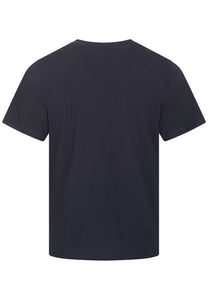T-SHIRT NAVY MIT DELFIN STICKEREI