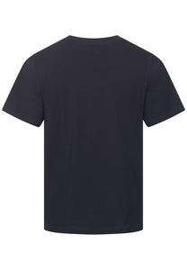 T-SHIRT NAVY MIT SMOOTHIE CUP STICKEREI