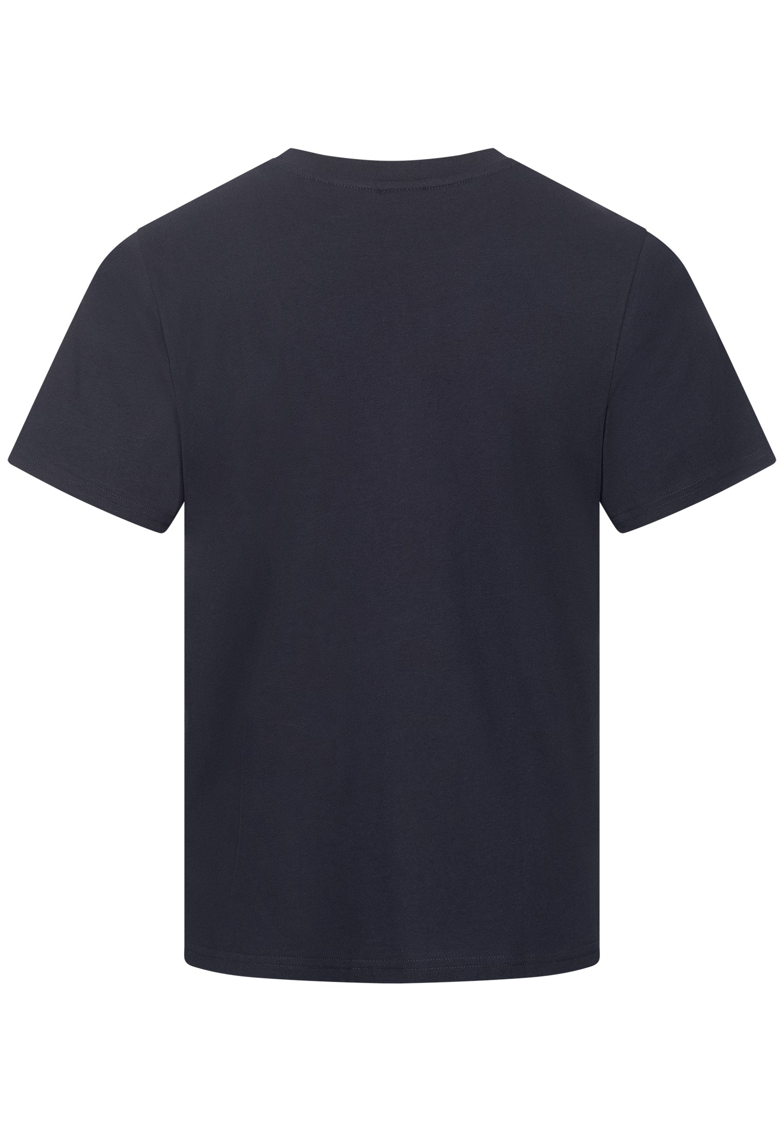 T-SHIRT NAVY MIT FLAMINGO STICKEREI