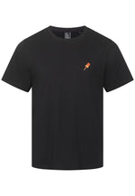 Lade das Bild in den Galerie-Viewer, T-SHIRT SCHWARZ MIT EIS AM STIEL STICKEREI
