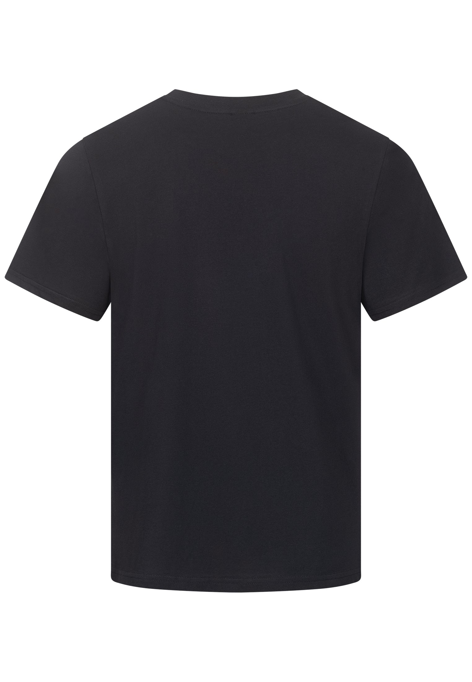 T-SHIRT SCHWARZ MIT EIS AM STIEL STICKEREI