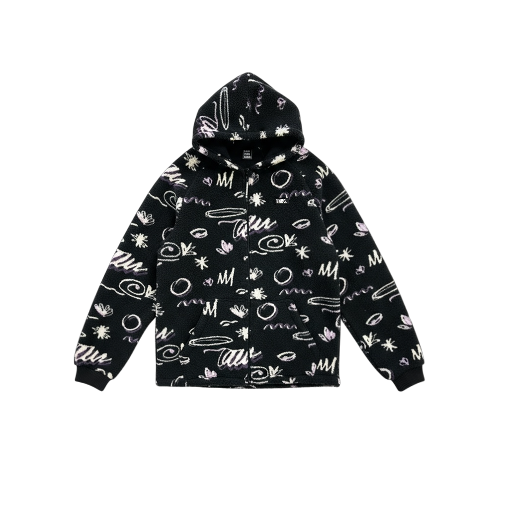 TNBG. Teddy Fleece Jacket Doodle
