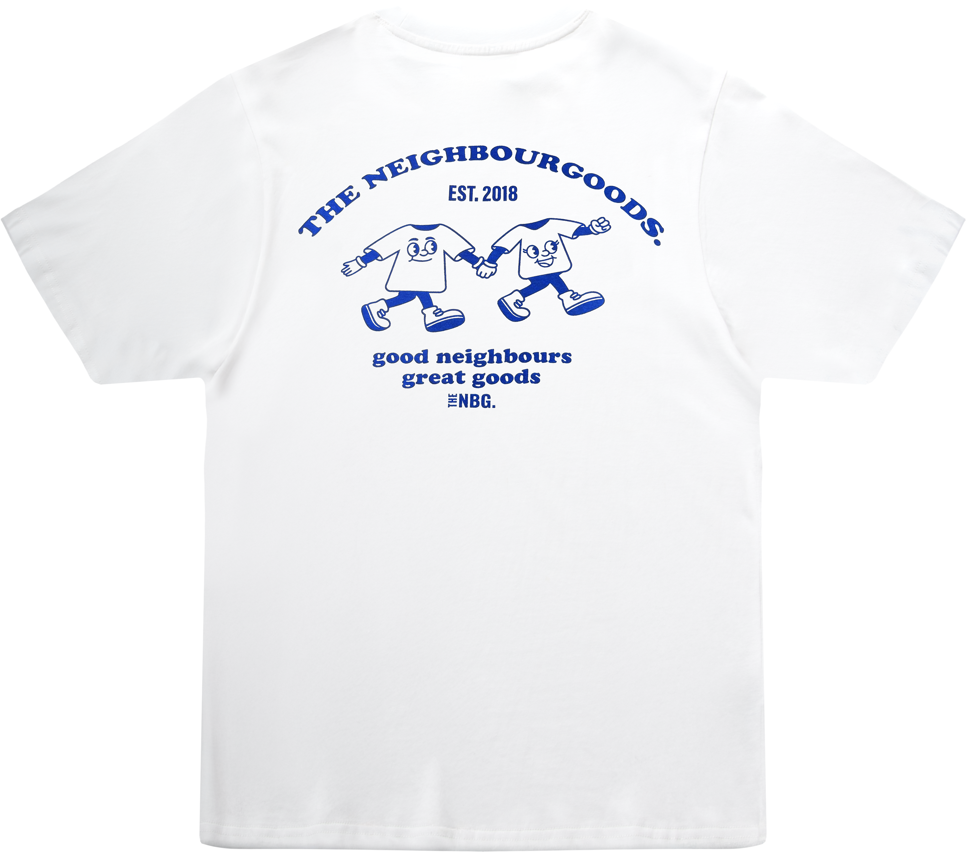 T-SHIRT WEISS MIT GOOD NEIGHBOUR PRINT