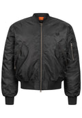 Bomberjacke Herz Schwarz